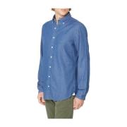 Casual Overhemden voor Heren Michael Kors , Blue , Heren