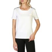 Dames Korte Mouw Ronde Hals T-Shirt Moschino , White , Dames