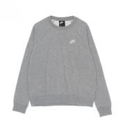 Essential Fleece Crewneck Sweatshirt Nike , Gray , Dames
