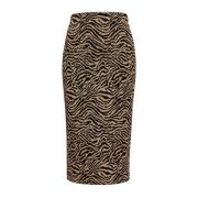 Longuette Animalier Rok Art. 1G16Ve8542 Pinko , Black , Dames