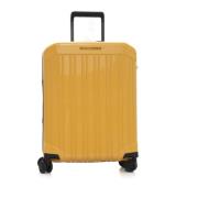 4 wheels Trolley Piquadro , Yellow , Heren