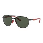 Scuderia Ferrari Groene Clic Zonnebril Ray-Ban , Black , Heren