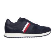 Blauwe Sneakers voor Heren Tommy Hilfiger , Blue , Heren