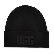 3D Logo Gebreide Muts UGG , Black , Dames