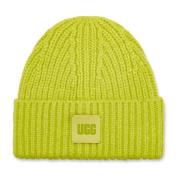 Chunky Rib Beanie UGG , Green , Dames