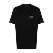 Zwarte T-shirts en Polos van Balmain Balmain , Black , Heren