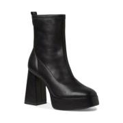 Elegante Zwarte Enkellaarsjes Tamaris , Black , Dames