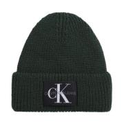 Groene Monologo Patch Beanie Calvin Klein Jeans , Green , Heren