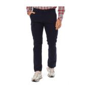 Navy Blauwe Slim-Fit Broek Napapijri , Blue , Heren