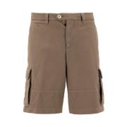 Klieke Shorts voor Heren Brunello Cucinelli , Brown , Heren