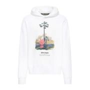 Organisch Katoenen Douby Lost Hoodie Palm Angels , White , Heren