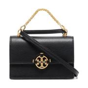 Zwarte Mini Flap Cross Body Tas Tory Burch , Black , Dames