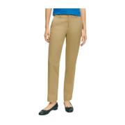 Lichtbeige Stretch Katoenen Chinos Brooks Brothers , Beige , Dames