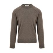 Y24195 110 Mink Sweater Filippo De Laurentiis , Gray , Heren