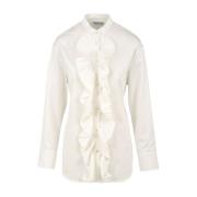 Witte Shirt met Model Cavalletta Douuod Woman , White , Dames