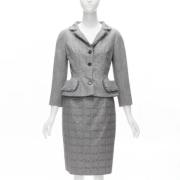 Pre-owned Wool outerwear Dior Vintage , Gray , Dames