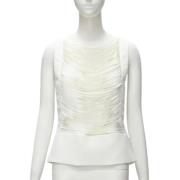 Pre-owned Polyester tops Tom Ford Pre-owned , White , Dames