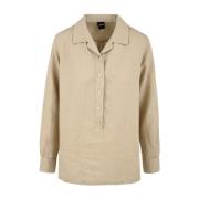 Beige Shirts voor Dames Aspesi , Beige , Dames