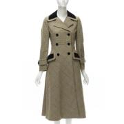 Pre-owned Wool outerwear Miu Miu Pre-owned , Brown , Dames