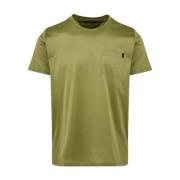 Katoenen T-shirts en Polos Moorer , Green , Heren