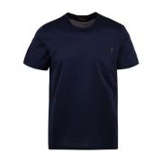 Blauwe T-shirts en Polos Moorer , Blue , Heren