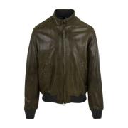 Groene Leren Jas voor Heren The Jack Leathers , Green , Heren