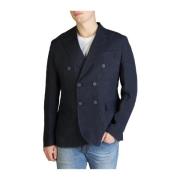 Heren Linnen Blazer, Lente/Zomer Collectie YES ZEE , Blue , Heren