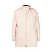 Beige Dierenleer Vrij Bontjas Herno , Beige , Heren