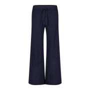 Gebreide broek van kasjmiermix Liviana Conti , Blue , Dames