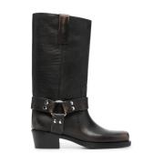 Zwarte Roxy Hoge Laarzen Paris Texas , Black , Dames