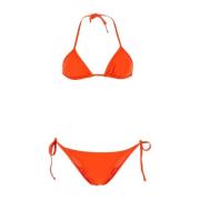 Fluo Oranje Stretch Bikini The Attico , Orange , Dames
