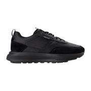 Zwarte Sneakers met Witte Details Cruyff , Black , Heren