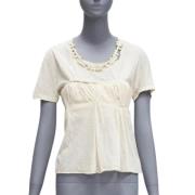 Pre-owned Cotton tops Louis Vuitton Vintage , Beige , Dames