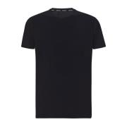 Stretch Nylon T-Shirt Peuterey , Black , Heren