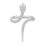 Boa Open Ring met heldere cubic zirkonia Julie Sandlau , White , Dames