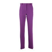 Wijde Cady Broek met Achtersplitten Ermanno Scervino , Purple , Dames