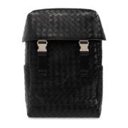 Leren rugzak Bottega Veneta , Black , Heren