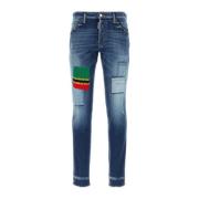 Stretch Denim Slim-Fit Jeans Dsquared2 , Blue , Heren