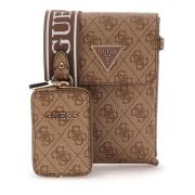 Flap Chit Chat Schoudertas Guess , Brown , Dames