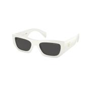 Elegant Sunglasses Collection Prada , White , Dames
