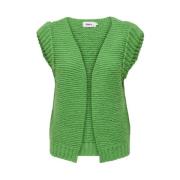 Island Green Open Vest | Freewear Groen Only , Green , Dames
