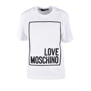 Witte T-shirt uit Love Moschino Collection Love Moschino , White , Dam...