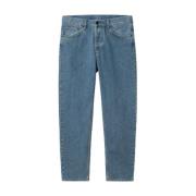 Straight Jeans Carhartt Wip , Blue , Heren