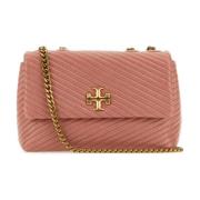 Antiek Roze Leren Schoudertas Tory Burch , Pink , Dames