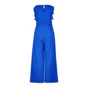 Jumpsuit met ruches vera mont , Blue , Dames