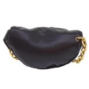 Pre-owned Leather shoulder-bags Bottega Veneta Vintage , Purple , Unis...