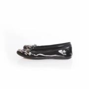 Pre-owned Leather flats Prada Vintage , Black , Dames