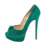 Pre-owned Schoenen Christian Louboutin Pre-owned , Green , Dames