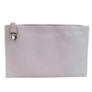 Pre-owned Leather clutches Prada Vintage , Purple , Dames