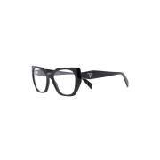 Klassiek Zwart Optisch Montuur Prada , Black , Dames